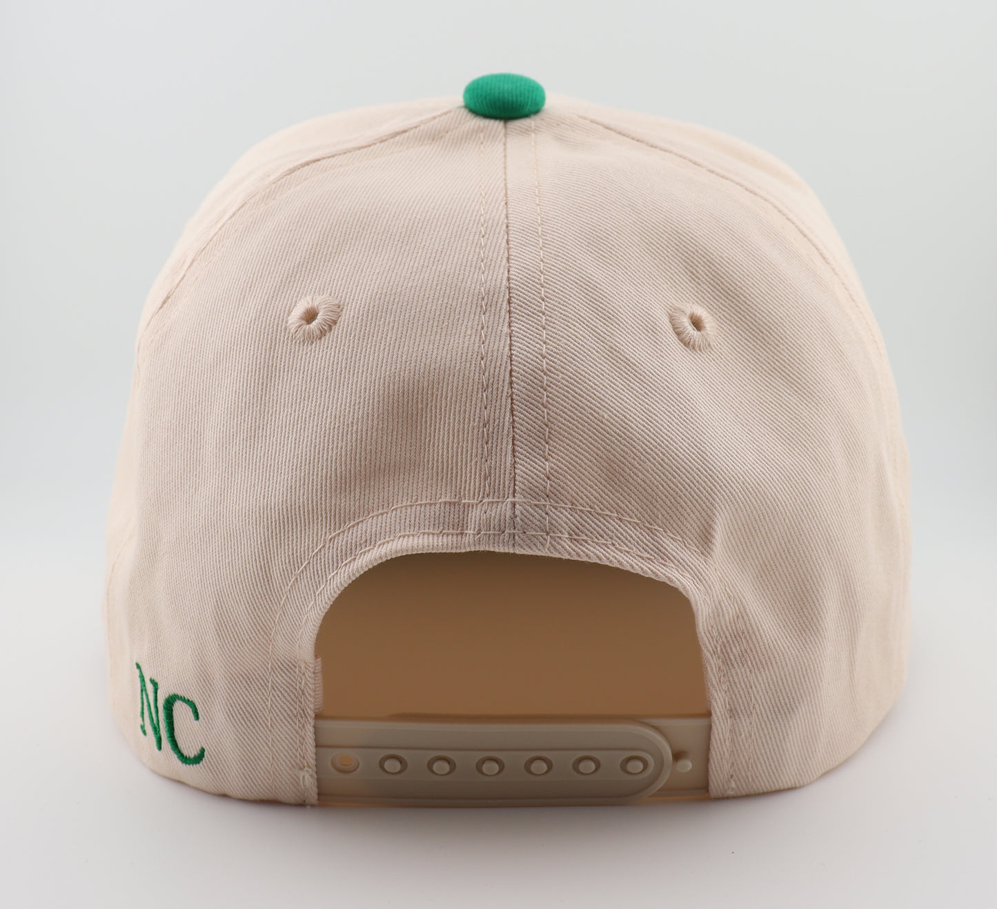 Charlotte Snapback - Off White + Green