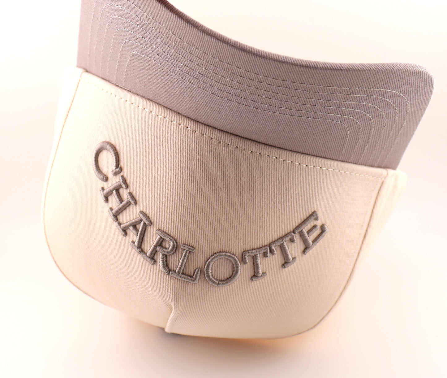 Charlotte Snapback - Off White + Grey