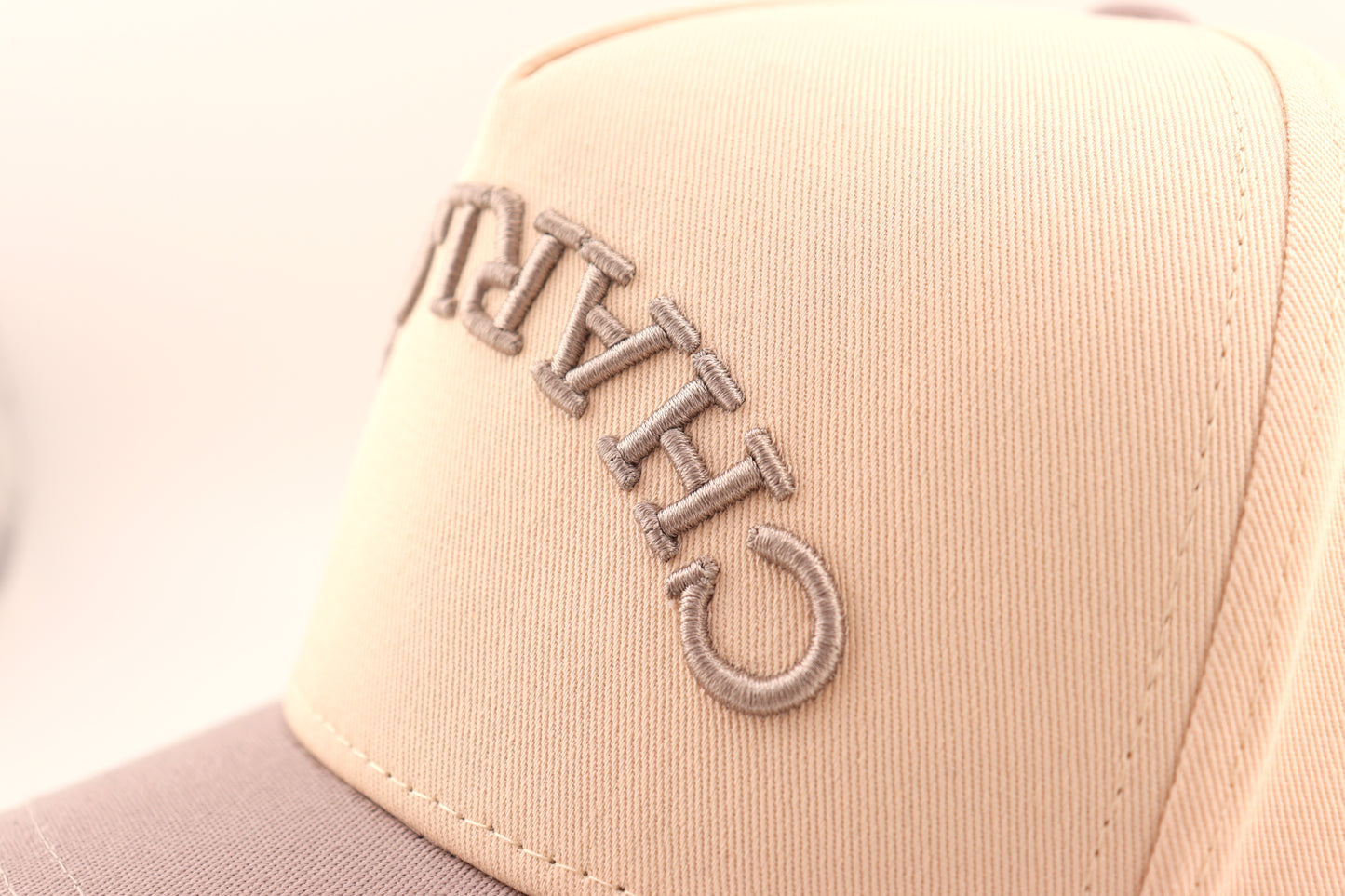 Charlotte Snapback - Off White + Grey