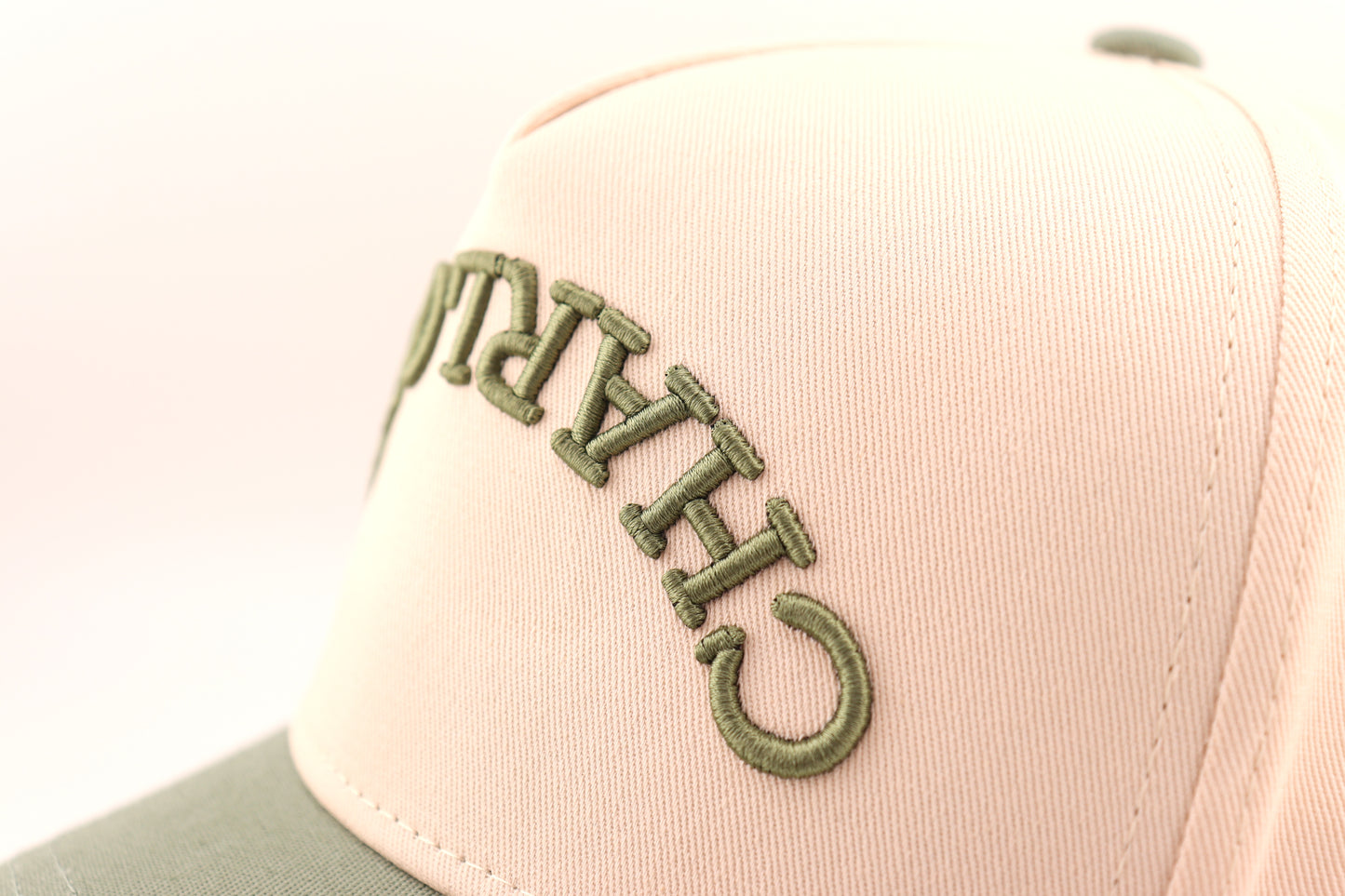 Charlotte Snapback - Off White + Sage